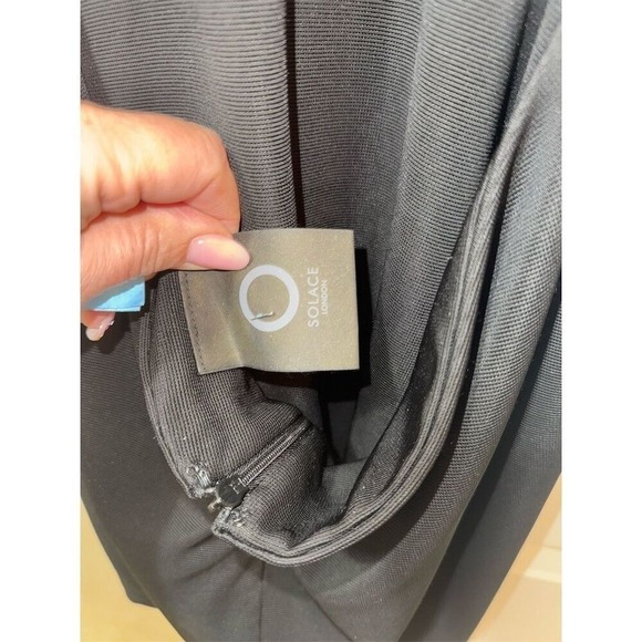 Solace London Women's Black Backless Mini Dress Size 10 Party Cocktail - Picture 8 of 9